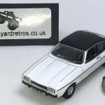 FORD CAPRI MK2 S KEYRING / KEYCHAIN 1/76 SCALE WHITE