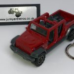 JEEP GLADIATOR 2020 KEYRING / KEYCHAIN 1/56 SCALE RED