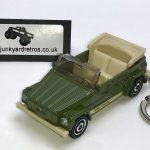 VW Thing 1974 Type 181 Keyring Keychain 1/56 Scale GREEN