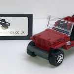 JEEP Willys Jeep 1948 Keyring Keychain 1/56 Scale RED