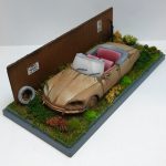 Citroen DS21 Cabriolet Decapotable 1970 Junk Yard Barn Find Diorama 1/43 Scale SILVER