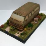 FORD ECONOLINE VAN Junk Yard Barn Find Diorama 1/43 Scale GREEN