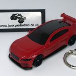 JAGUAR XE V8 HW KEYRING / KEYCHAIN 1/56 SCALE RED
