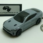 KIA STINGER 2019 KEYRING / KEYCHAIN 1/56 SCALE LIGHT GREY