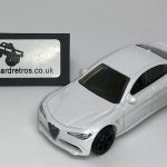 ALFA ROMEO GIULIA 2016 KEYRING / KEYCHAIN 1/64 SCALE WHITE