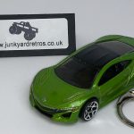 HONDA ACURA NSX 2017 KEYRING / KEYCHAIN 1/56 SCALE GREEN