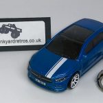 MERCEDES BENZ 2019 A CLASS KEYRING / KEYCHAIN 1/56 SCALE BLUE