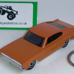 DODGE CHARGER 1966 KEYRING 1/56 SCALE ORANGE
