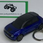 Honda E 2020 KEYRING / KEYCHAIN 1/56 SCALE BLUE