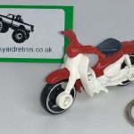 HONDA SUPER CUB MOPED HW KEYRING / KEYCHAIN 1/56 SCALE RED & WHITE