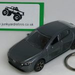 MAZDA 3 HATCHBACK 2019 KEYRING KEYCHAIN 1/56 GUNMETAL