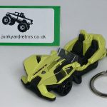Polaris SLINGSHOT KEYRING / KEYCHAIN 1/56 SCALE YELLOW & BLACK