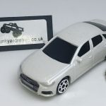 AUDI A6 2019 KEYRING / KEYCHAIN 1/56 SCALE WHITE