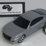 Dodge Charger 2015 Keyring Keychain 1/56 SILVER