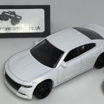 Dodge Charger 2018 Keyring Keychain 1/56 WHITE