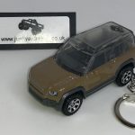LAND ROVER DEFENDER 90 2020 MB KEYRING / KEYCHAIN 1/56 SCALE BRONZE