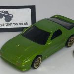 MAZDA RX7 RX-7 1989 SAVANNA FC3S KEYRING / KEYCHAIN 1/56 SCALE GREEN