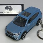 SUBARU FORESTER 2019 KEYRING / KEYCHAIN 1/56 SCALE ICE BLUE