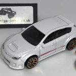 SUBARU IMPREZA HATCHBACK WRX STI KEYRING / KEYCHAIN 1/56 SCALE WHITE