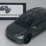 TESLA MODEL X KEYRING / KEYCHAIN 1/56 SCALE GUNMETAL