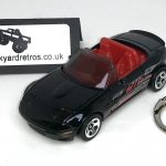 MAZDA MX5 MX-5 MIATA 1991 KEYRING / KEYCHAIN 1/56 SCALE BLACK