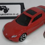 MAZDA RX8 RX-8 2004 KEYRING / KEYCHAIN 1/56 SCALE RED