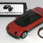 MAZDA AUTOZAM AZ-1 1992 KEYRING / KEYCHAIN 1/56 SCALE RED