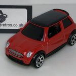MINI COOPER S KEYRING / KEYCHAIN 1/56 SCALE RED with BLACK ROOF