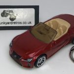 LEXUS LC 500 CONVERTIBLE KEYRING / KEYCHAIN 1/56 SCALE COPPER