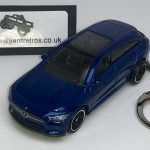 MERCEDES BENZ CLA SHOOTING BRAKE 2020 KEYRING / KEYCHAIN 1/56 SCALE BLUE