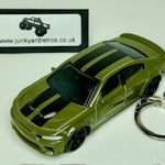 Dodge Charger SRT Keyring Keychain 1/56 GREEN & BLACK