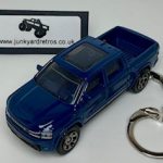 DODGE RAM REV PICK UP TRUCK 2025 KEYRING / KEYCHAIN 1/56 SCALE DARK BLUE