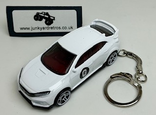 HONDA CIVIC TYPE R (CJ) 2018 KEYRING KEYCHAIN 1/56 WHITE