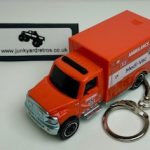 International Terrastar MEDI-VAC Ambulance Keyring Keychain 1/56 Scale ORANGE