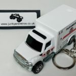 International Terrastar PARAMEDIC Ambulance Keyring Keychain 1/56 Scale WHITE
