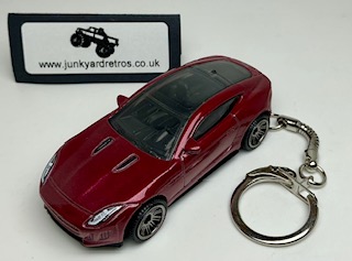Jaguar F-Type 2015 Keyring Keychain 1/56 Scale MET RED