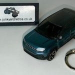 Jeep AVENGER 2023 Keyring Keychain 1/56 Scale STEEL BLUE