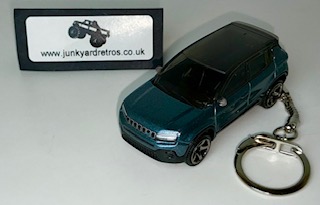 Jeep AVENGER 2023 Keyring Keychain 1/56 Scale STEEL BLUE