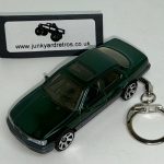 LEXUS LS400 1994 KEYRING / KEYCHAIN 1/56 SCALE DARK GREEN & GREY