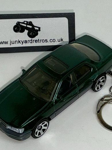 LEXUS LS400 1994 KEYRING / KEYCHAIN 1/56 SCALE DARK GREEN & GREY