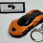 MCLAREN W1 KEYRING / KEYCHAIN 1/56 SCALE ORANGE