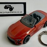Mercedes Benz AMG SL 63 CABRIOLET KEYRING KEYCHAIN 1/56 BURNT ORANGE