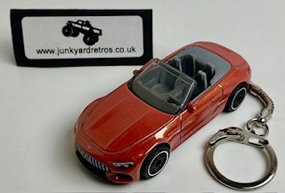 Mercedes Benz AMG SL 63 CABRIOLET KEYRING KEYCHAIN 1/56 BURNT ORANGE