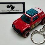MINI OFF ROAD KEYRING / KEYCHAIN 1/56 SCALE RED