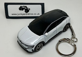 RENAULT MEGANE 2022 KEYRING / KEYCHAIN 1/56 SCALE WHITE