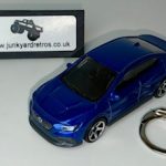 Subaru Impreza STi S4 WRX 2024 KEYRING / KEYCHAIN 1/56 SCALE BLUE