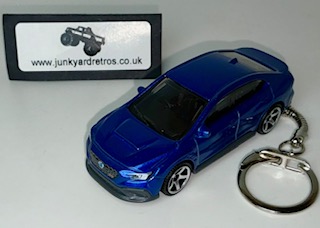Subaru Impreza STi S4 WRX 2024 KEYRING / KEYCHAIN 1/56 SCALE BLUE