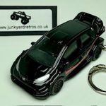 TOYOTA YARIS WRC KEYRING / KEYCHAIN 1/56 SCALE BLACK