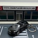 AUDI R8 SPYDER 2019 HW KEYRING / KEYCHAIN 1/56 SCALE BLACK