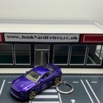 FORD MUSTANG GT 2019 KEYRING / KEYCHAIN 1/56 SCALE PURPLE